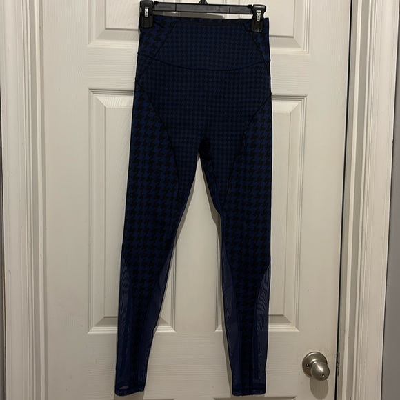 IVY PARK Pants - ADIDAS X Ivy Park Allover Print Sheer Tights Leggings, Dark Blue/Black,